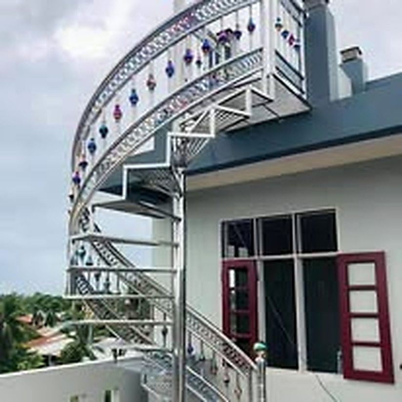 Steel staircase example