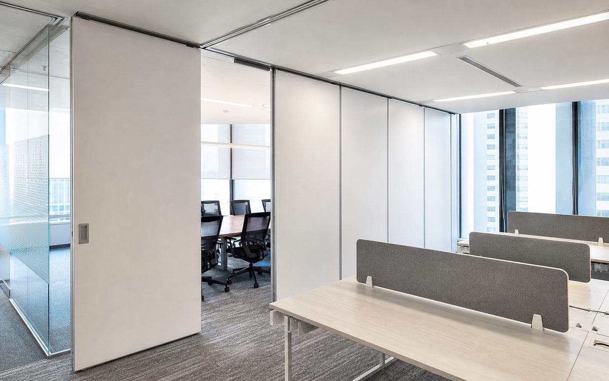 Sliding partition divider example